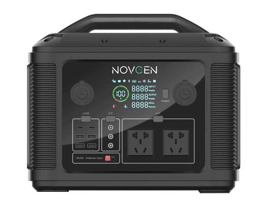 1200W পোর্টেবল পাওয়ার স্টেশন 1075.2Wh ব্যাটারি ক্ষমতা বহিরঙ্গন জরুরী প্রয়োজনের জন্য